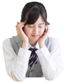 困っている高校生
